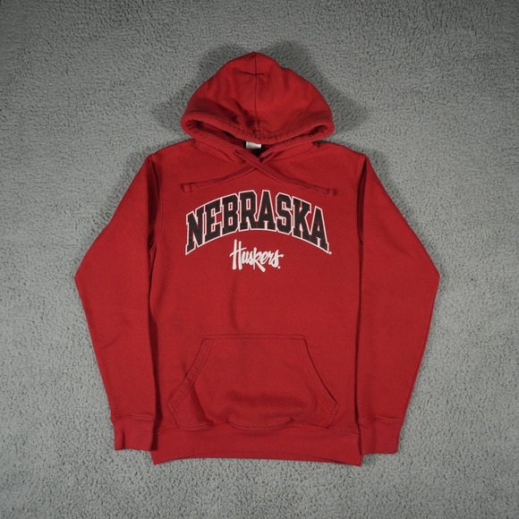 Russell Athletic Other - Nebraska Huskers Hoodie Mens Small Russell University of Nebraska Red Pullover‎